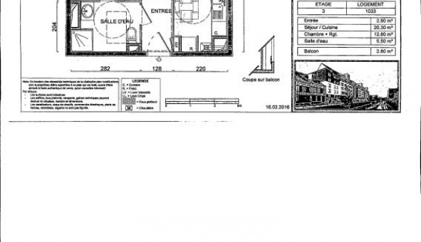 Logement �tudiant T2 &agrave; Rouen (76100)