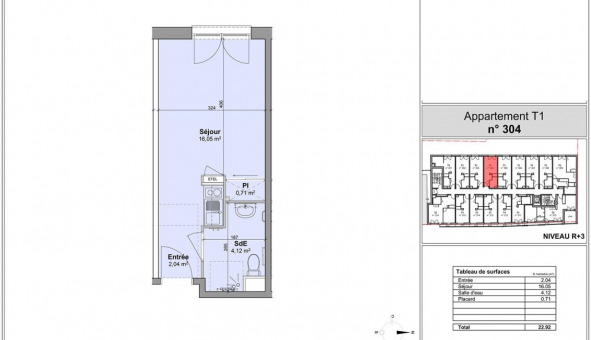 Logement �tudiant T2 &agrave; Rouen (76100)