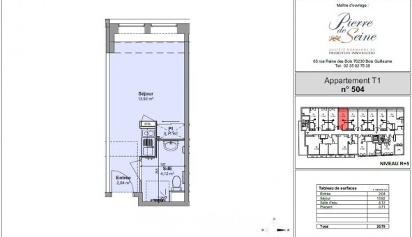 Logement �tudiant T2 &agrave; Rouen (76100)