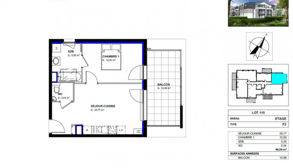 Logement tudiant T2 à  ()