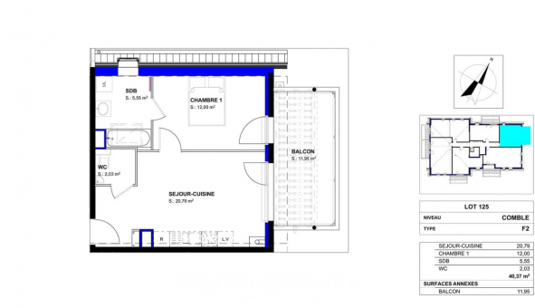 Logement �tudiant T2 &agrave;  ()