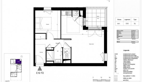 Logement tudiant T2 à Saint Brieuc (22000)