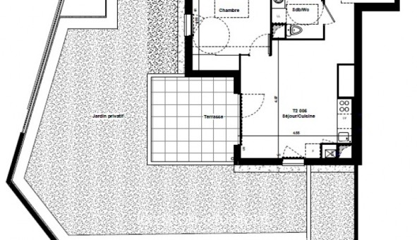 Logement tudiant Location T2 Vide Saint Fons (69190)