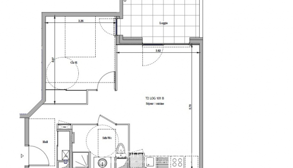 Logement �tudiant T2 &agrave; Saint Fons (69190)