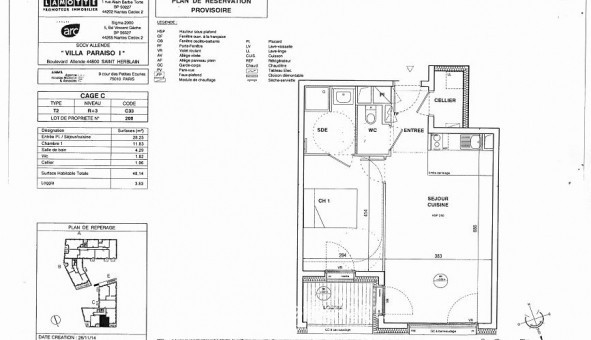 Logement tudiant T2 à Saint Herblain (44800)
