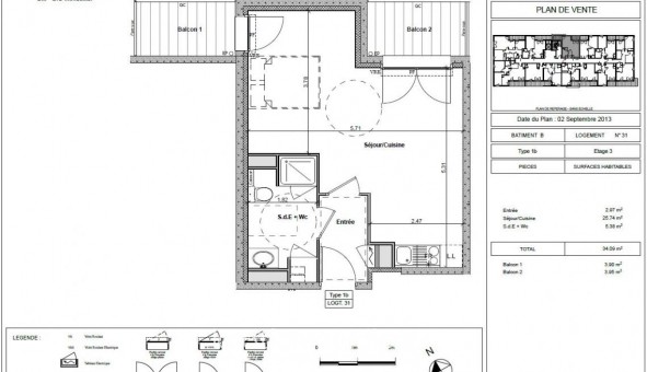 Logement tudiant T2 à Saint Herblain (44800)