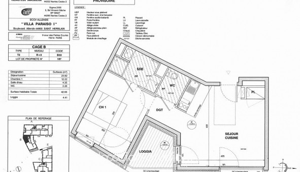 Logement tudiant T2 à Saint Herblain (44800)