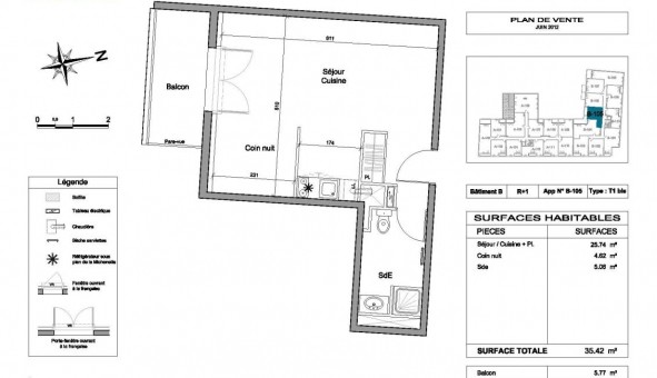 Logement �tudiant T2 &agrave; Saint Herblain (44800)