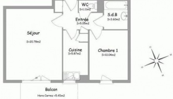 Logement tudiant T2 à Saint Jean de la Ruelle (45140)