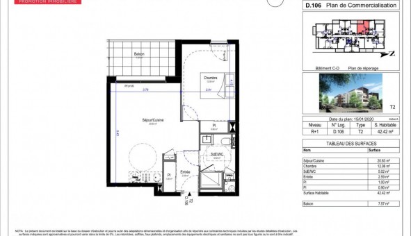 Logement tudiant T2 à Saint Jean de la Ruelle (45140)