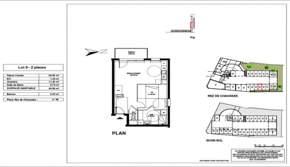 Logement �tudiant T2 &agrave; Saint Jean de la Ruelle (45140)