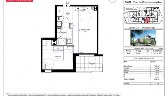 Logement �tudiant T2 &agrave; Saint Jean de la Ruelle (45140)