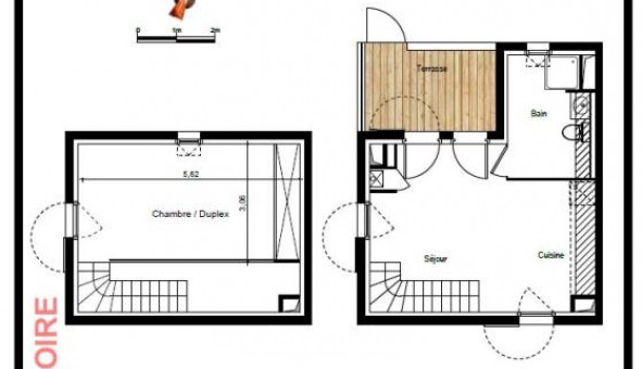 Logement �tudiant T2 &agrave; Saint Jean (31240)