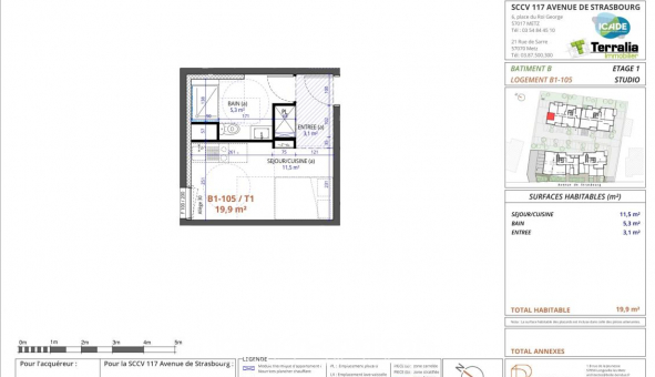 Logement tudiant T2 à Saint Julien ls Metz (57070)