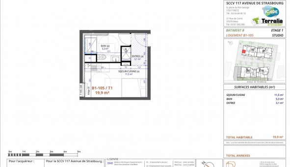 Logement �tudiant T2 &agrave; Saint Julien l�s Metz (57070)