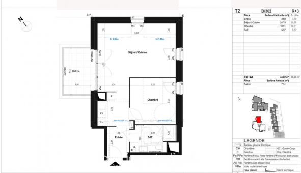 Logement tudiant T2 à Saint Malo (35400)