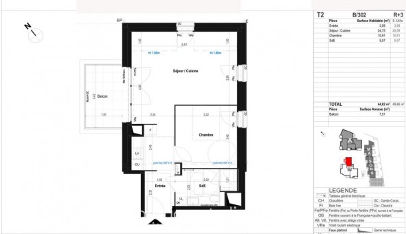 Logement tudiant T2 à Saint Malo (35400)