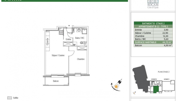 Logement tudiant T2 à Saint Martin Boulogne (62280)