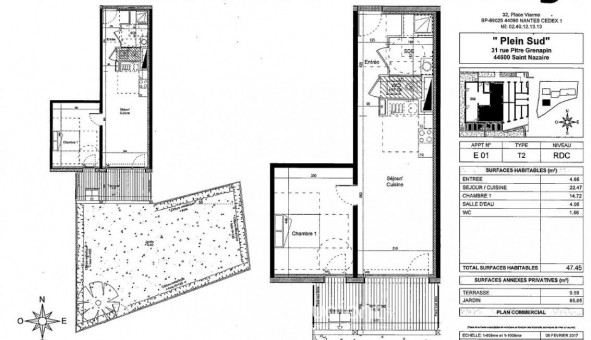 Logement tudiant T2 à Saint Nazaire (44600)