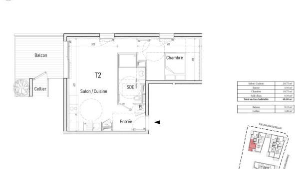 Logement tudiant T2 à Saint Nazaire (44600)