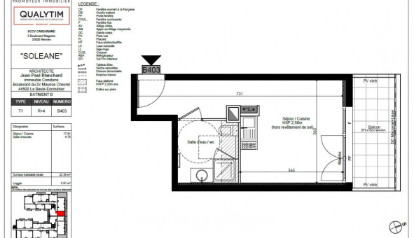Logement �tudiant T2 &agrave; Saint Nazaire (44600)