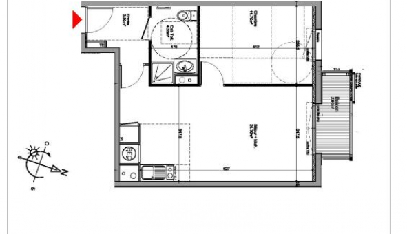 Logement �tudiant T2 &agrave; Saint Nazaire (44600)