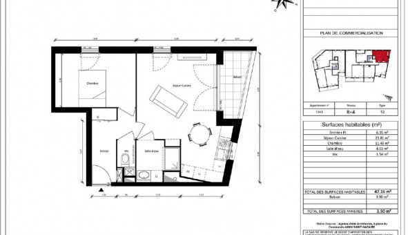 Logement �tudiant T2 &agrave; Saint Nazaire (44600)