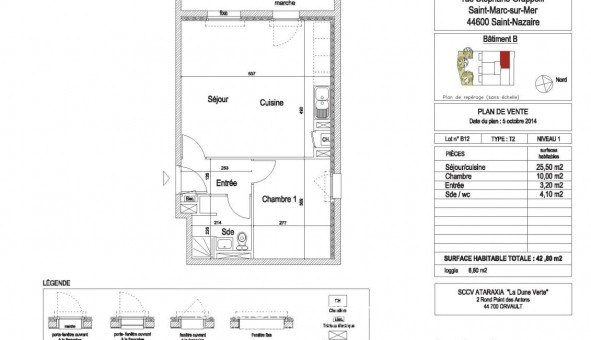 Logement �tudiant T2 &agrave; Saint Nazaire (44600)