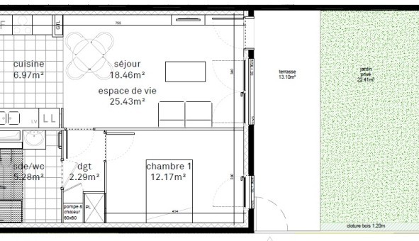 Logement tudiant T2 à Saint Ouen (93400)