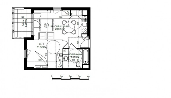Logement �tudiant T2 &agrave; Saint Priest (69800)