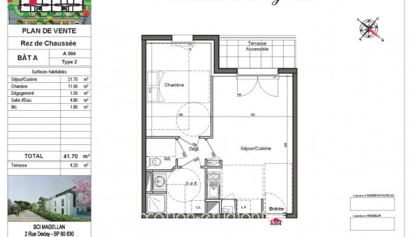 Logement �tudiant T2 &agrave; Saint S�bastien sur Loire (44230)