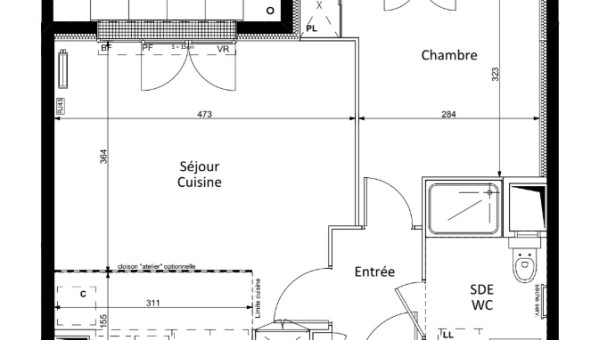 Logement tudiant Location T2 Vide Sannois (95110)