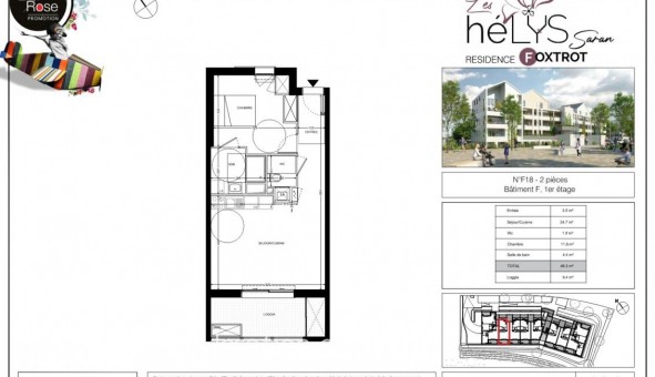 Logement tudiant T2 à Saran (45770)