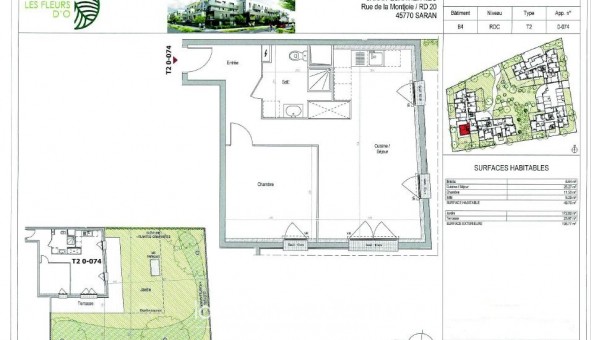 Logement tudiant T2 à Saran (45770)