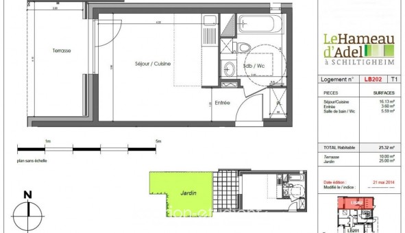 Logement tudiant T2 à Schiltigheim (67300)