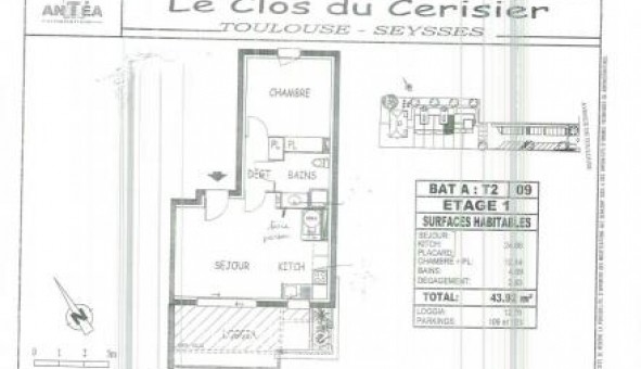 Logement tudiant T2 à Seysses (31600)