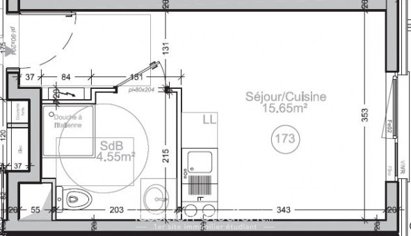 Logement tudiant T2 à Strasbourg (67000)