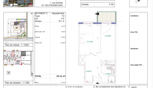 Logement tudiant T2 à Strasbourg (67000)