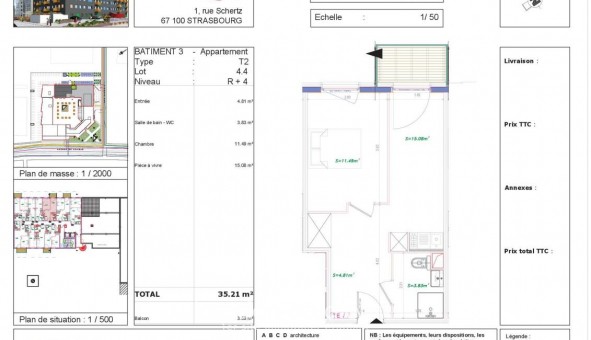 Logement �tudiant T2 &agrave; Strasbourg (67000)