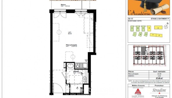 Logement �tudiant T2 &agrave; Strasbourg (67000)