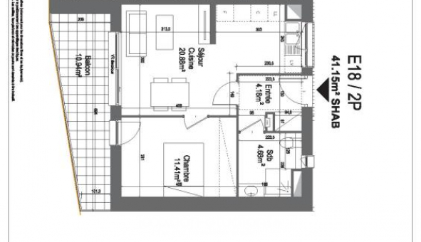 Logement �tudiant T2 &agrave; Strasbourg (67000)