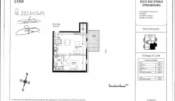 Logement �tudiant T2 &agrave; Strasbourg (67000)