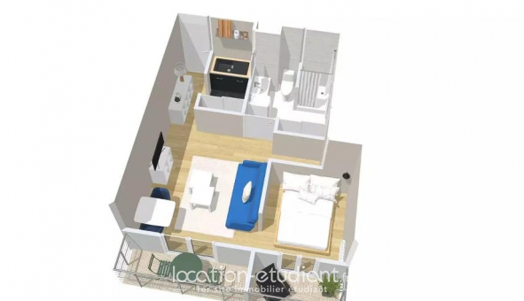 Logement tudiant T2 à Talence (33400)