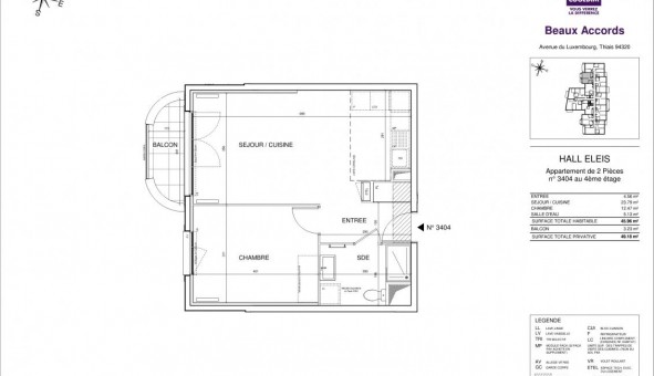 Logement tudiant T2 à Thiais (94320)