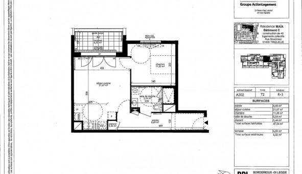 Logement tudiant T2 à Tinqueux (51430)