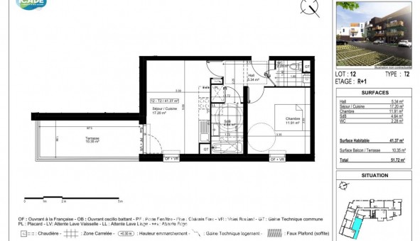 Logement tudiant T2 à Toufflers (59390)