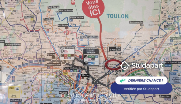 Logement �tudiant T2 &agrave; Toulon (83200)