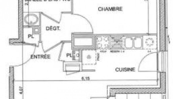 Logement tudiant T2 à Toulouse (31500)