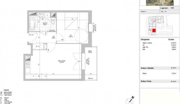 Logement �tudiant T2 &agrave; Tourcoing (59200)