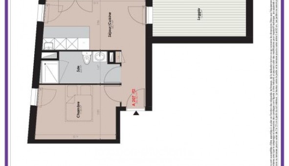 Logement �tudiant T2 &agrave; Tours (37000)